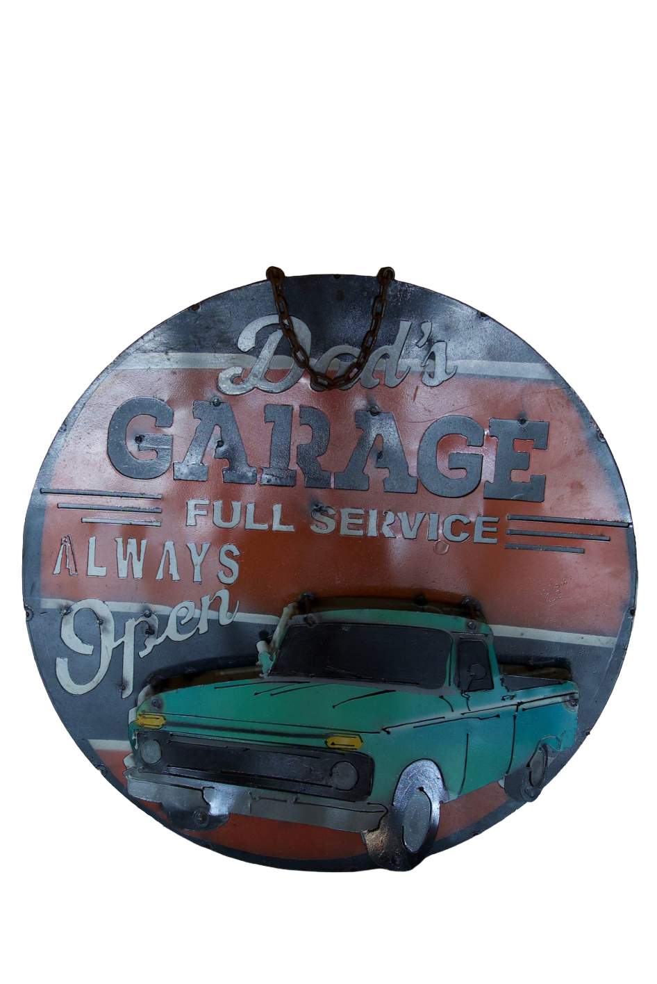 Plaque métal garage